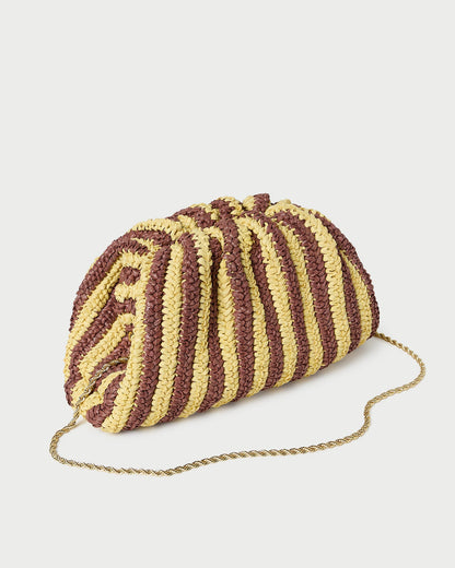 Loeffler Randall Latest | Bailey Brown/Butter Stripe Dome Clutch