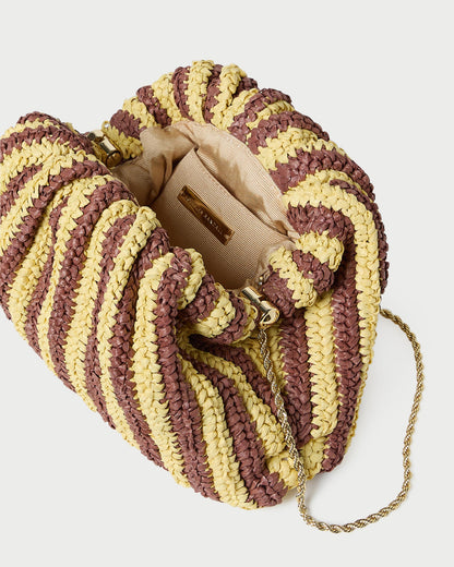 Loeffler Randall Latest | Bailey Brown/Butter Stripe Dome Clutch