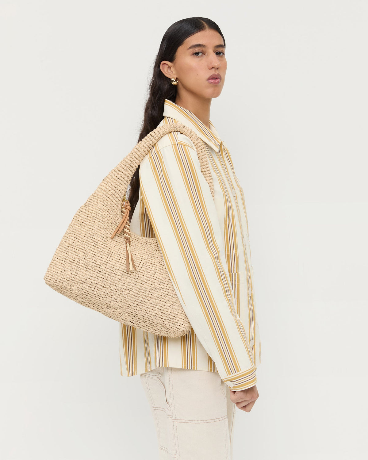 Loeffler Randall Customer Favorite | Willow Natural Woven Hobo Bag