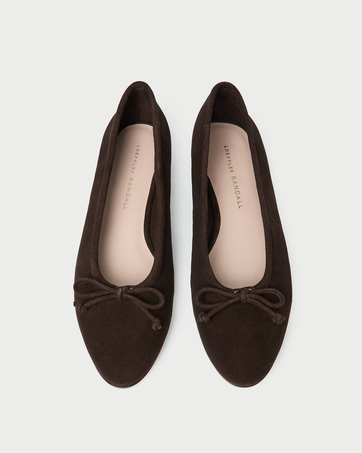 Loeffler Randall Latest | Noelle Brown Suede Ballet Flat
