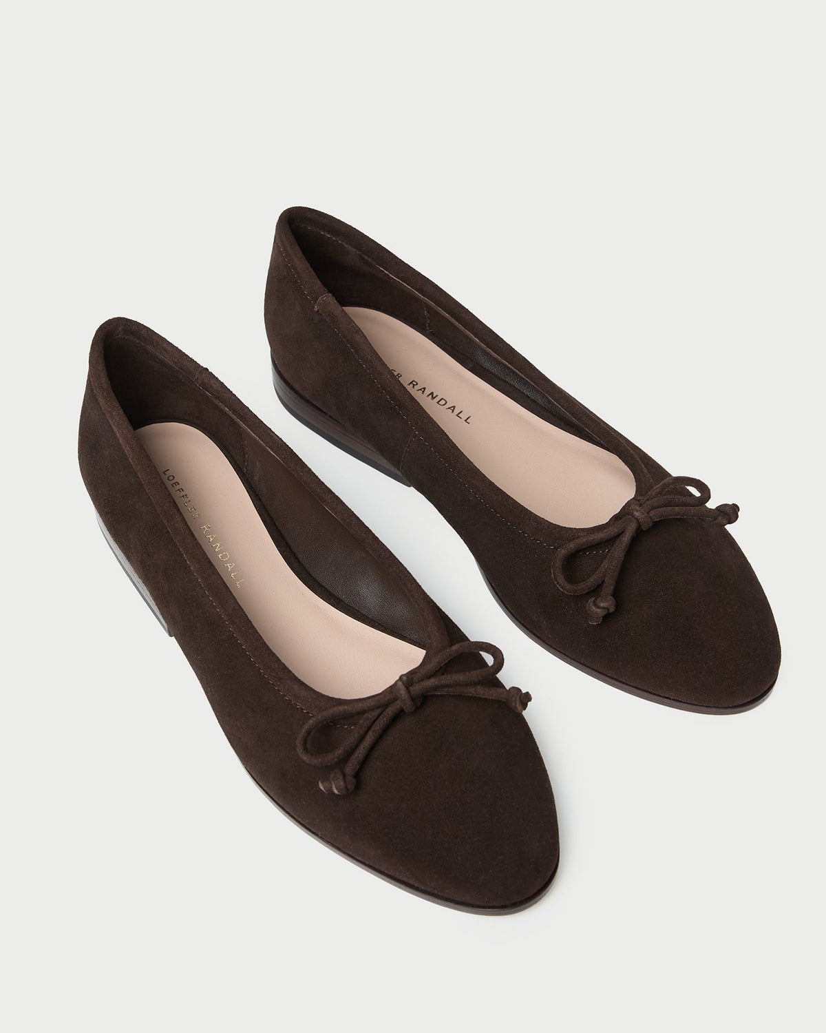 Loeffler Randall Latest | Noelle Brown Suede Ballet Flat