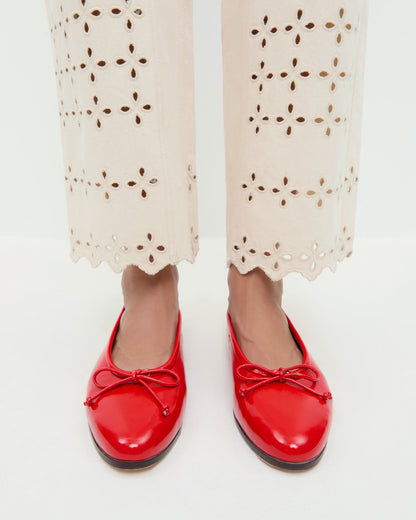 Loeffler Randall Hot Sale | Noelle Red Ballet Flat