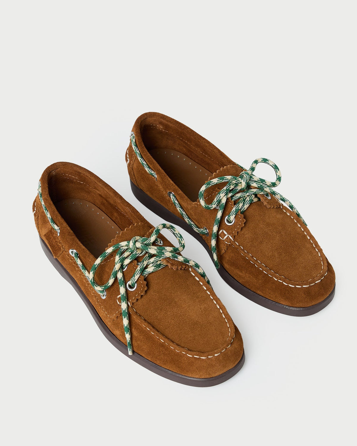 Loeffler Randall Signature | Franco Cacao Suede Boat Shoe