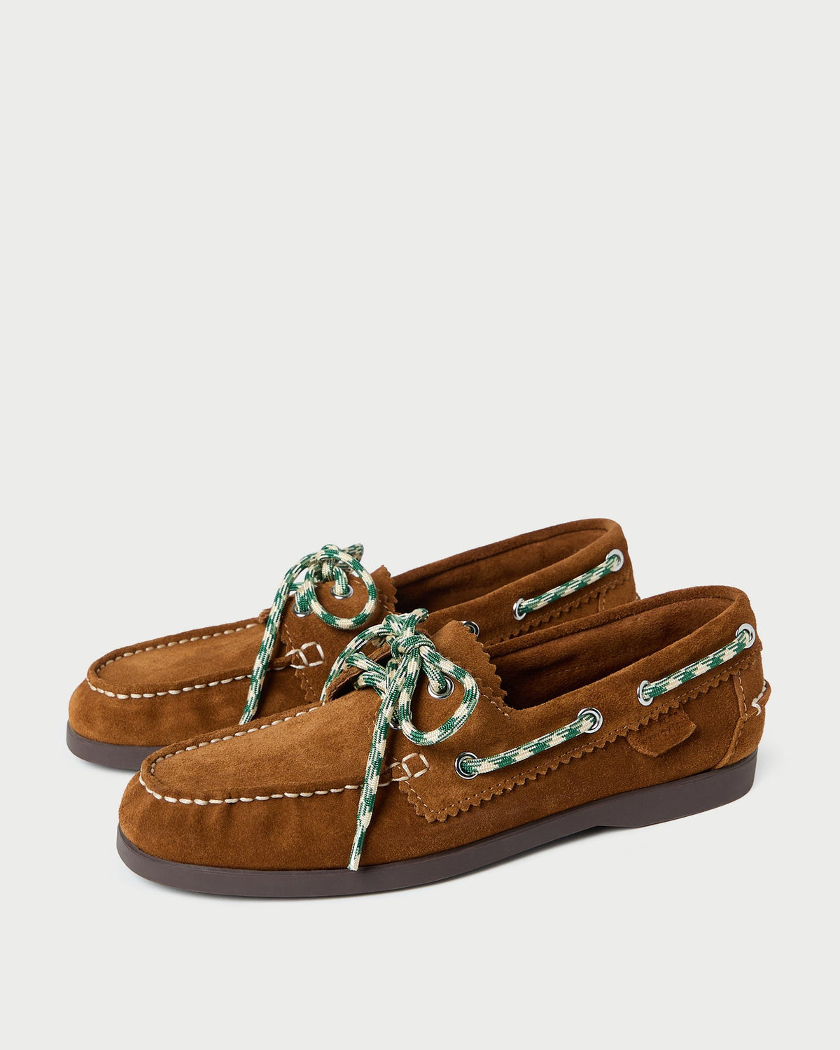 Loeffler Randall Signature | Franco Cacao Suede Boat Shoe