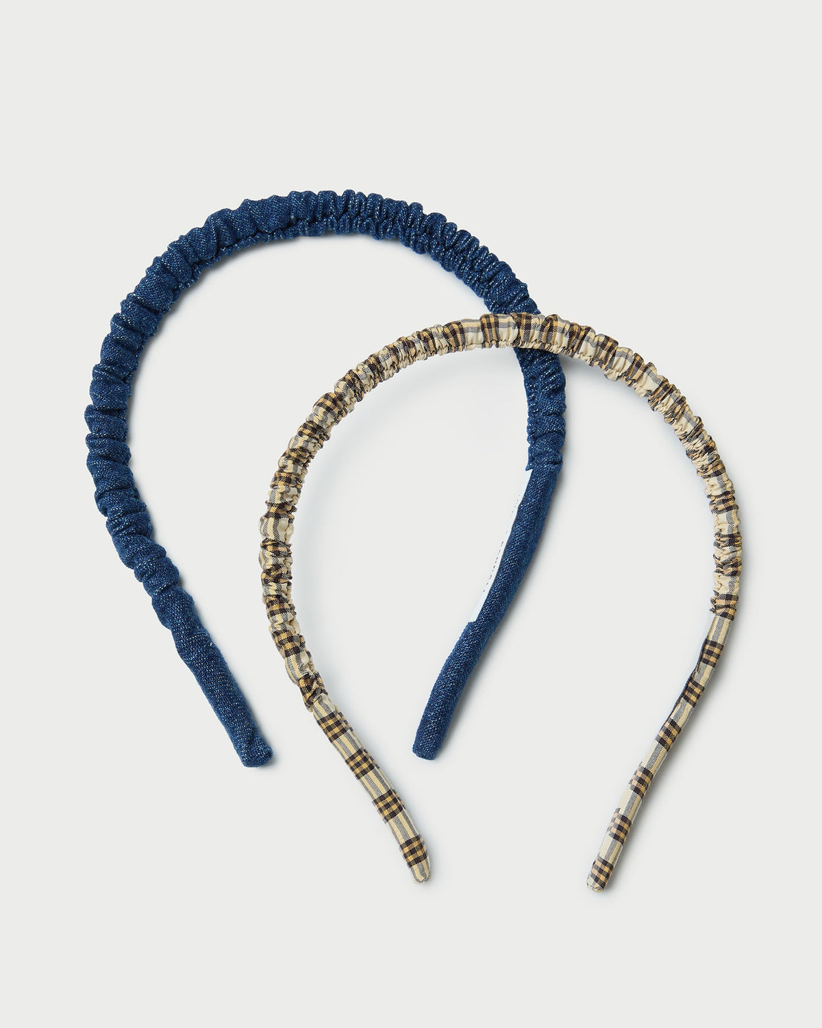 Loeffler Randall Special Offer | Sabine Denim/Butter Plaid Headband Set