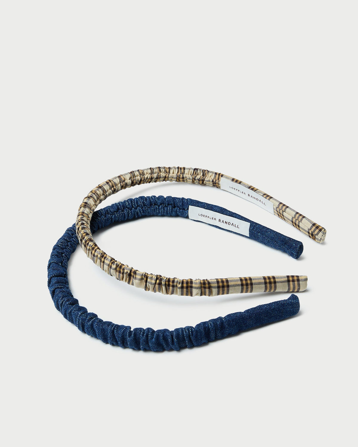 Loeffler Randall Special Offer | Sabine Denim/Butter Plaid Headband Set