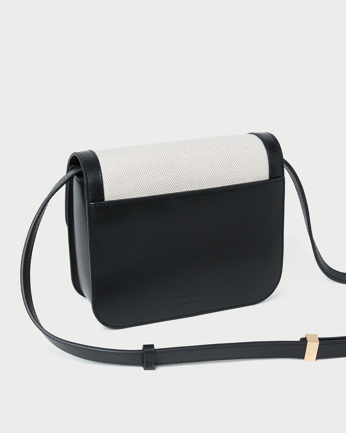 Loeffler Randall Discount | Desi Black/Natural Canvas Crossbody