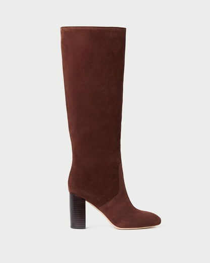 Loeffler Randall Discount | Goldy Espresso Suede Tall Boot