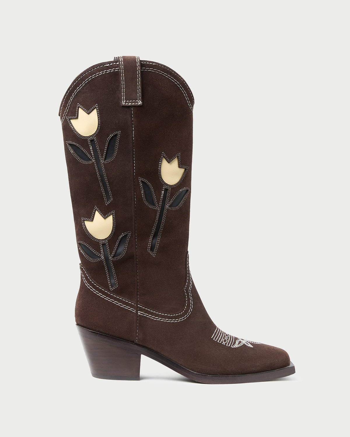 Loeffler Randall Top Pick | Wilder Brown Suede Tulip Boot