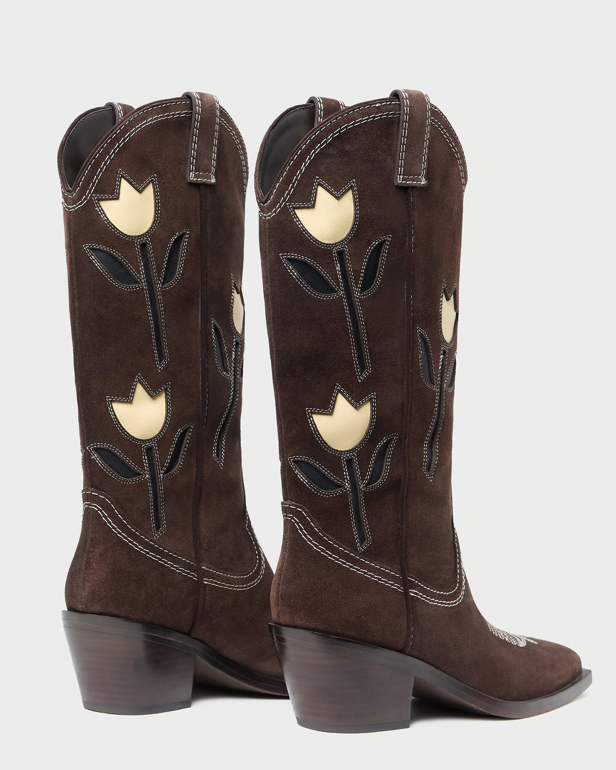 Loeffler Randall Top Pick | Wilder Brown Suede Tulip Boot