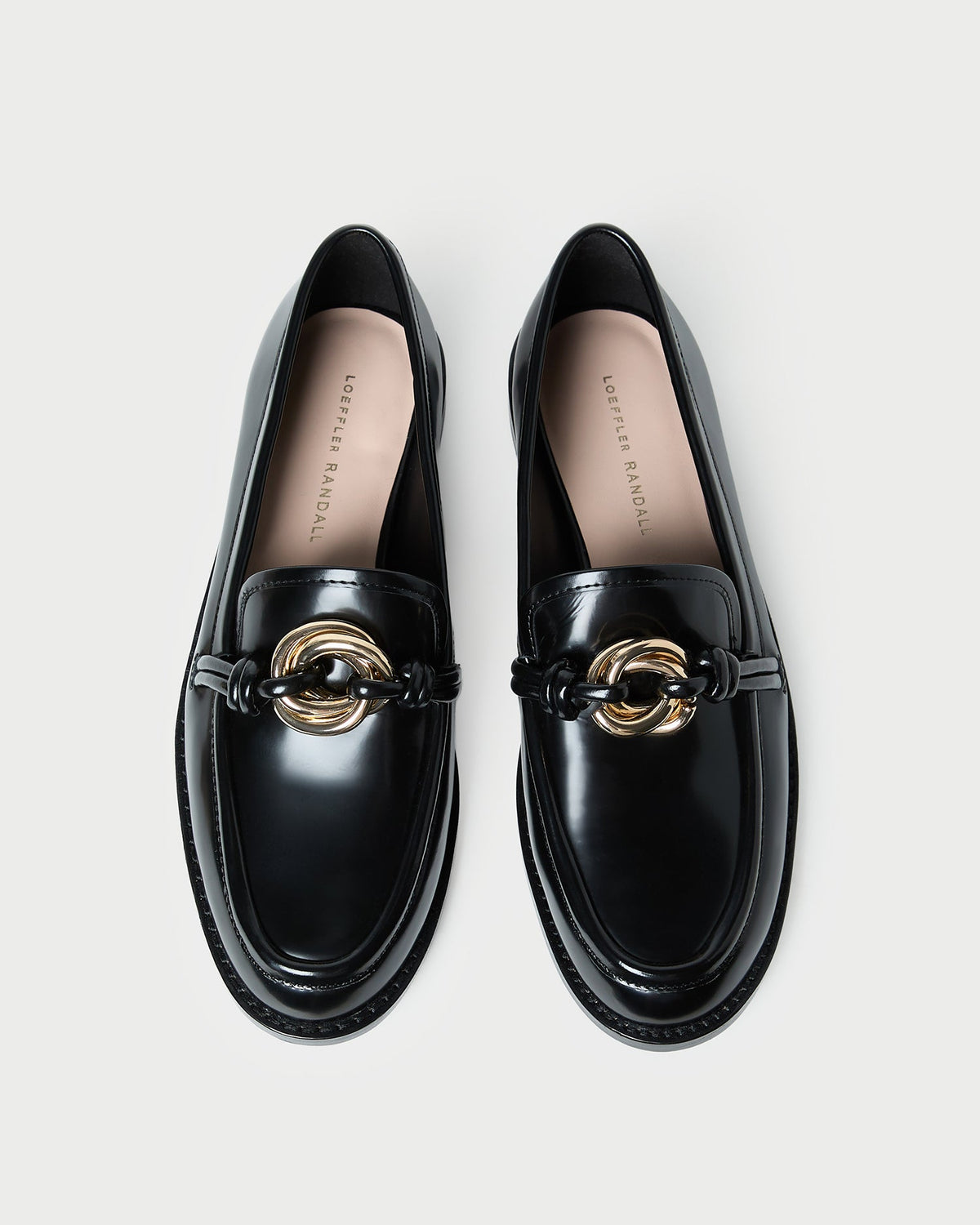 Loeffler Randall Deals | Roma Black Leather Loafer