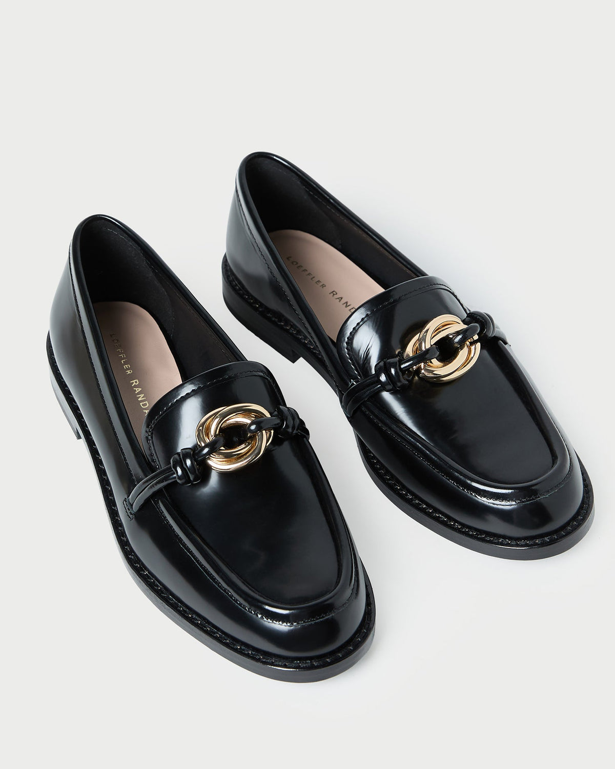 Loeffler Randall Deals | Roma Black Leather Loafer
