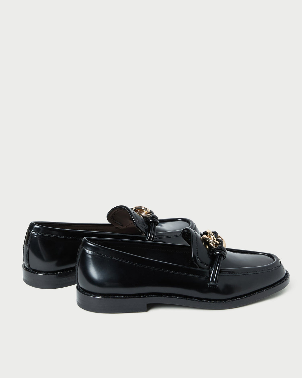 Loeffler Randall Deals | Roma Black Leather Loafer