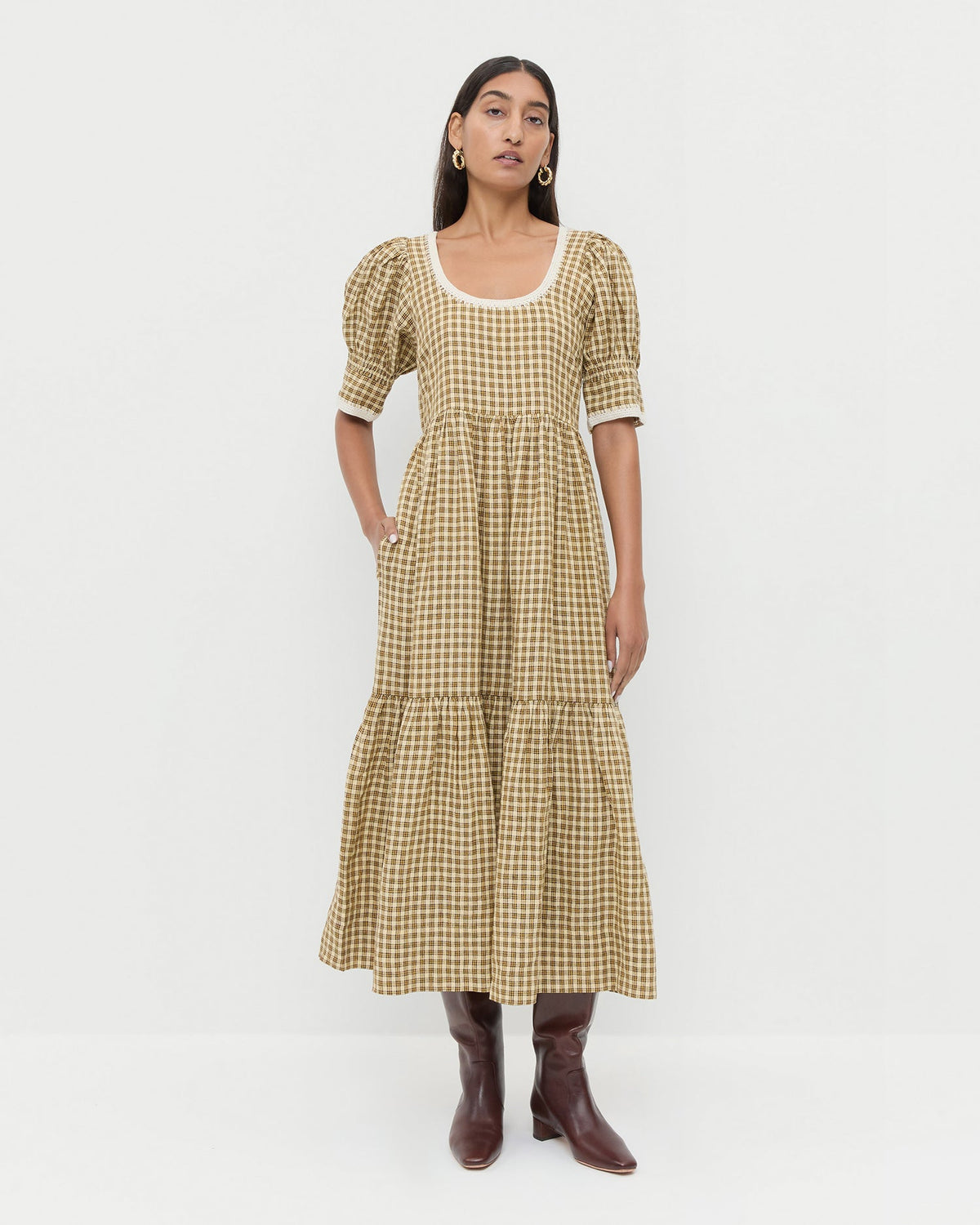 Loeffler Randall Value | Gillian Puff-Sleeve Dress