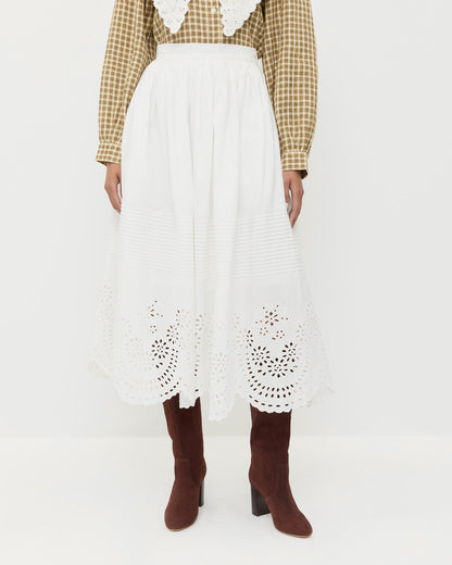 Loeffler Randall Essential | Tinsley Broderie Skirt