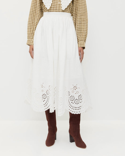Loeffler Randall Essential | Tinsley Broderie Skirt