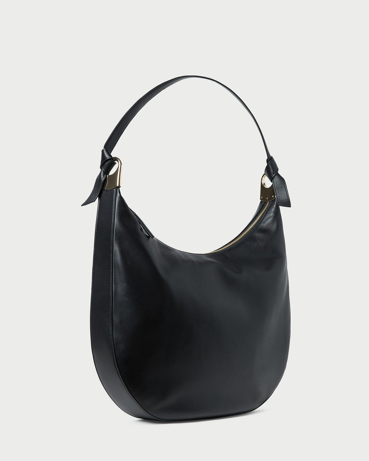 Loeffler Randall Top Pick | Morgan Black Leather Shoulder Bag