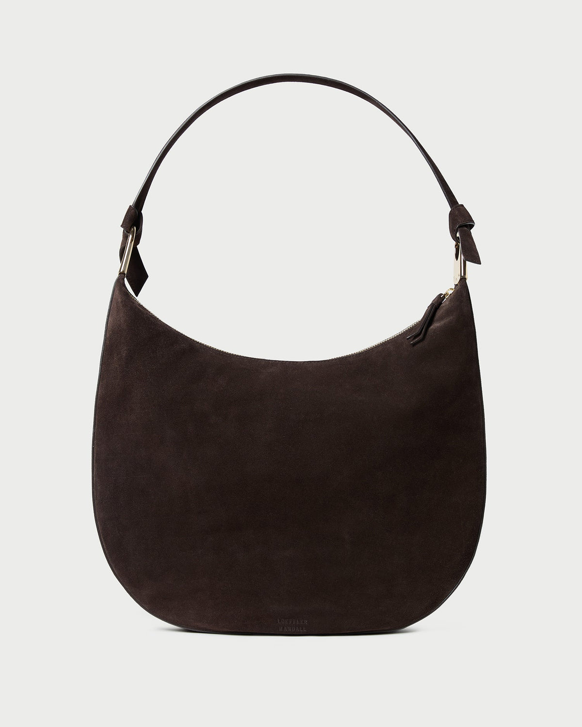 Loeffler Randall Signature | Morgan Brown Suede Shoulder Bag
