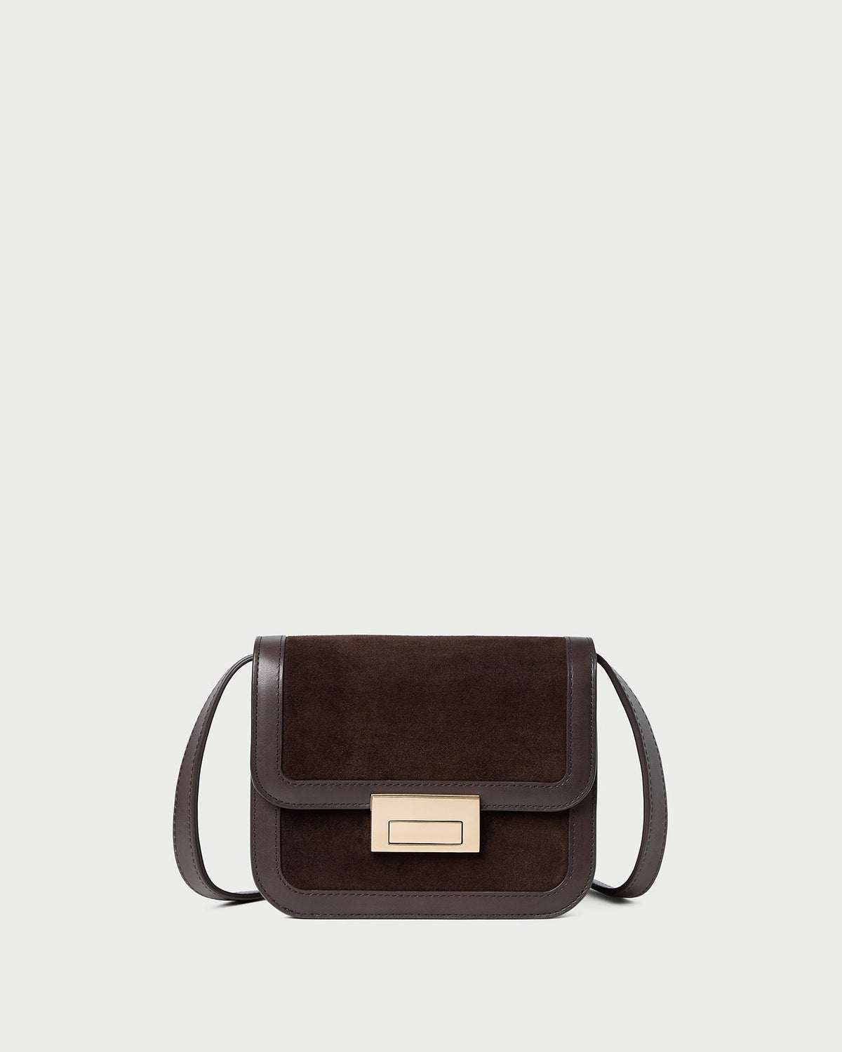 Loeffler Randall Discount | Desi Brown Suede Crossbody