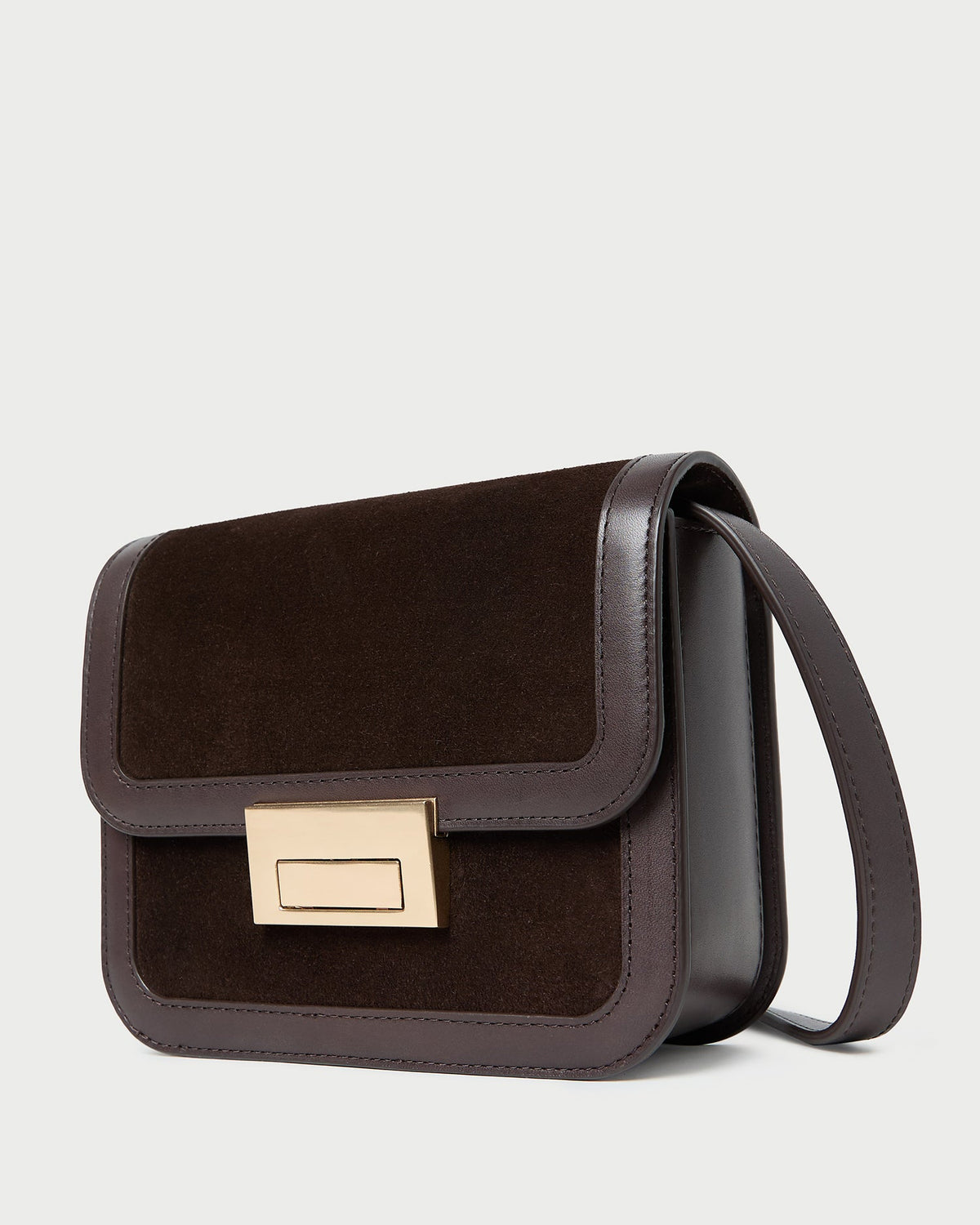 Loeffler Randall Discount | Desi Brown Suede Crossbody