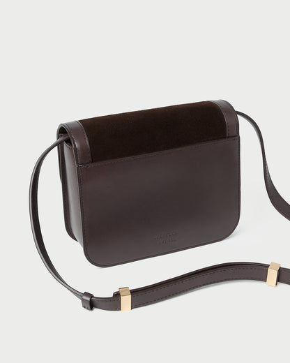 Loeffler Randall Discount | Desi Brown Suede Crossbody