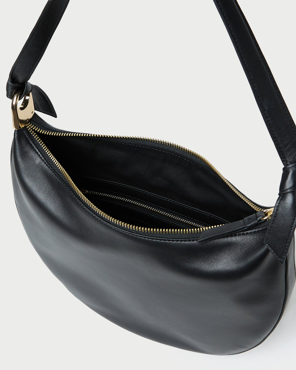 Loeffler Randall Trusted | Harlow Black Leather Shoulder Bag