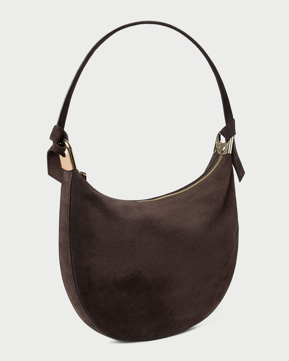 Loeffler Randall Customer Favorite | Harlow Brown Suede Shoulder Bag