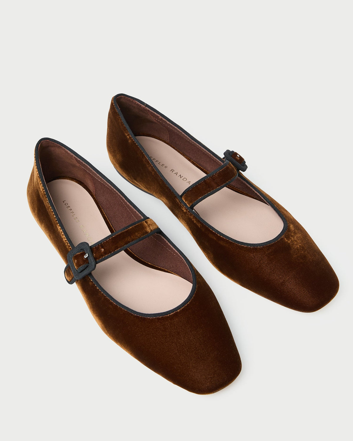 Loeffler Randall Classic | Ginger Brown Velvet Mary Jane