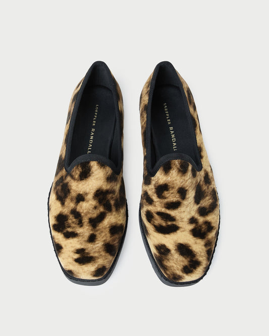 Loeffler Randall Great Value | Mattie Leopard Velvet Slip-On Sneaker