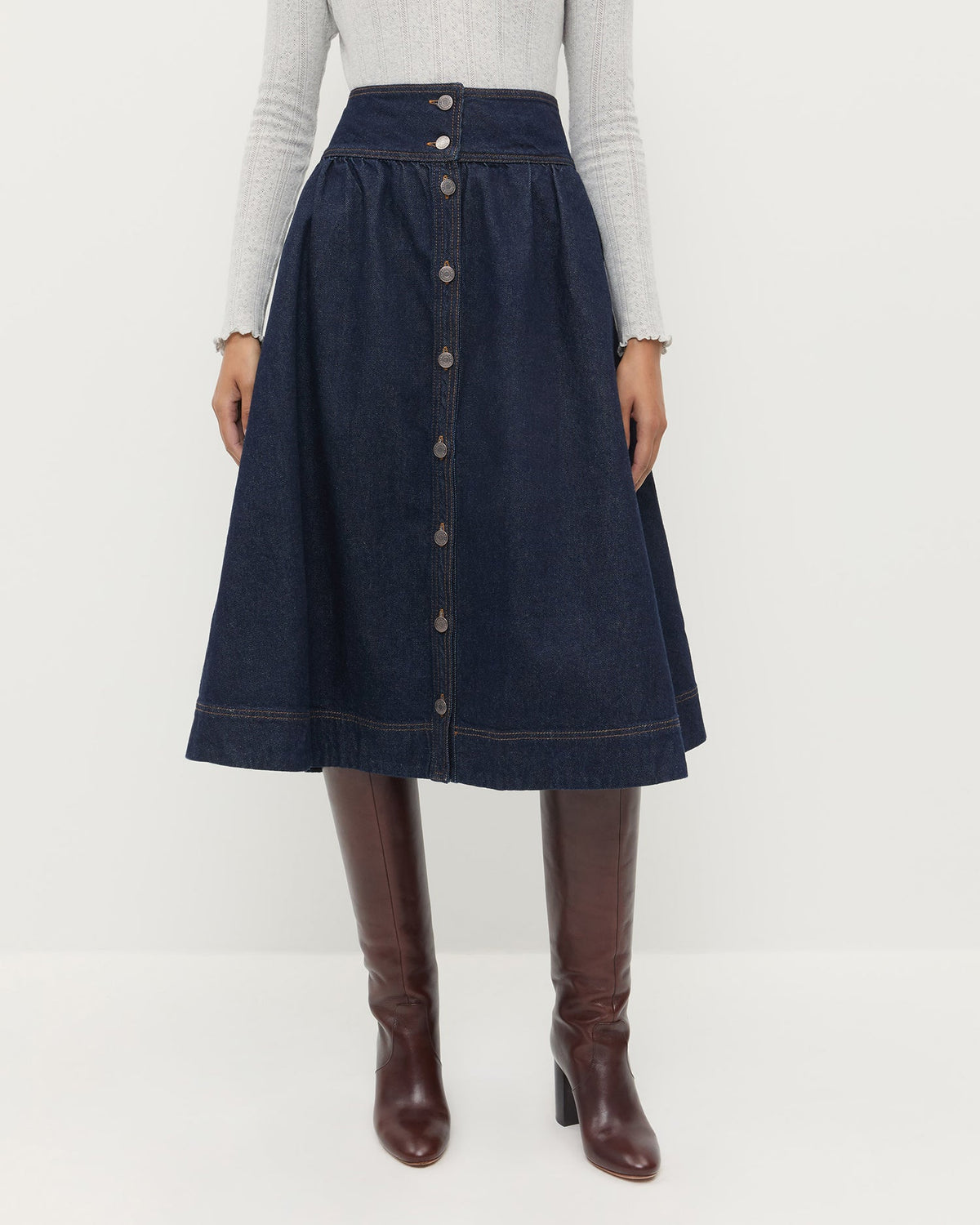Loeffler Randall Essential | Ruthie Denim Skirt
