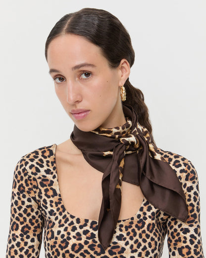 Loeffler Randall Best Seller | Beverly Leopard Silk Scarf