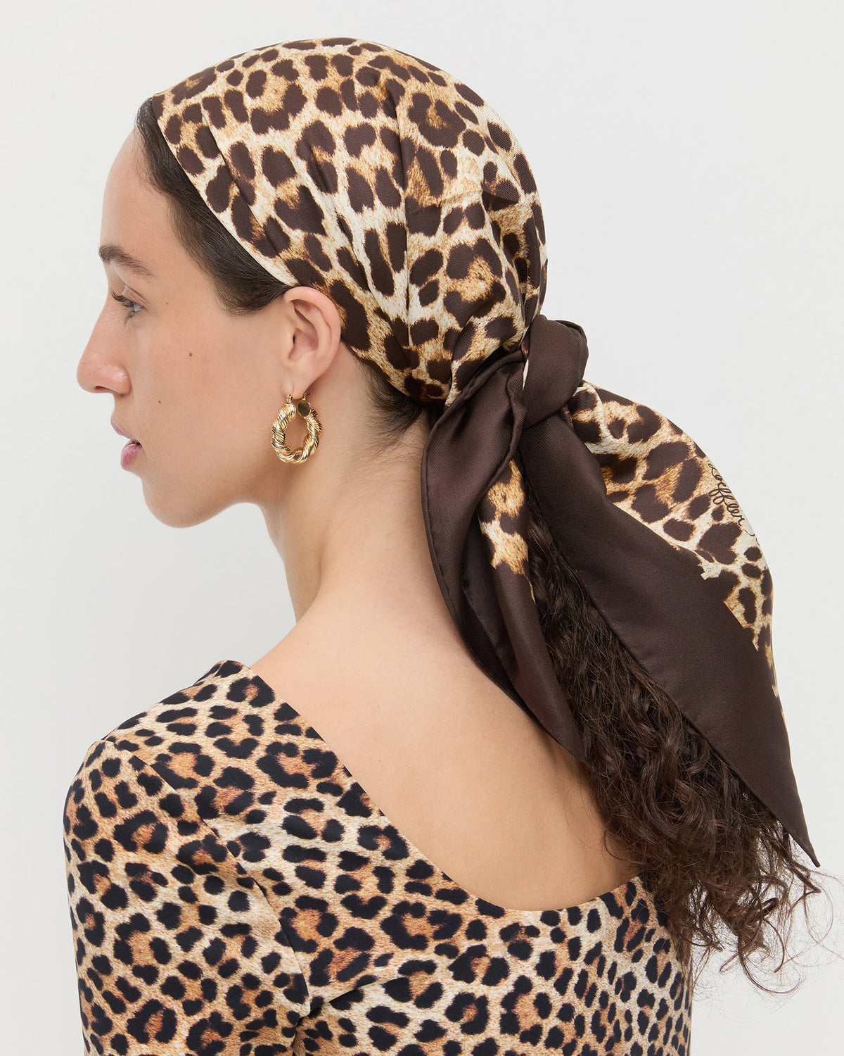 Loeffler Randall Best Seller | Beverly Leopard Silk Scarf