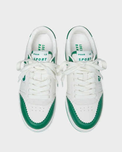 Loeffler Randall New | Topspin Cream/Green Court Sneaker