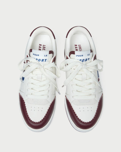 Loeffler Randall Exclusive | Topspin Cream/Maroon Court Sneaker