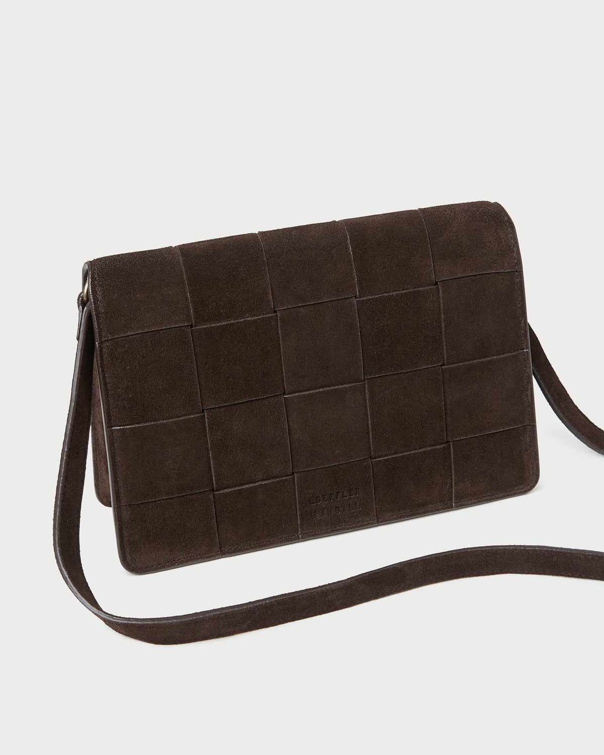 Loeffler Randall Smart Buy | Delphine Brown Suede Shoulder Bag