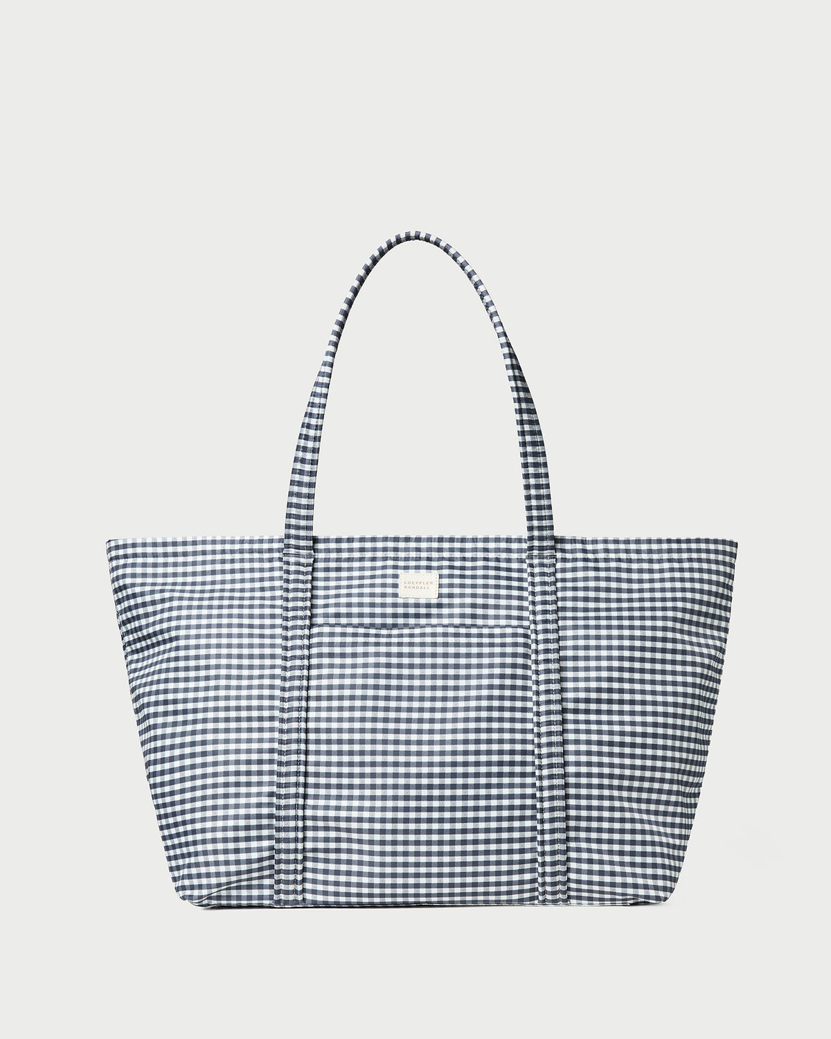 Loeffler Randall Latest | Dina Black/White Gingham Travel Tote