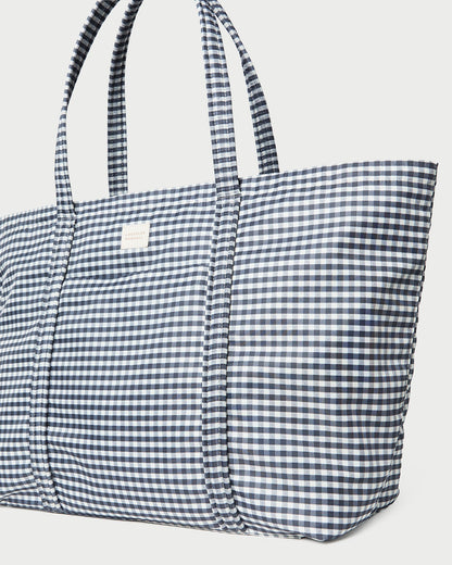 Loeffler Randall Latest | Dina Black/White Gingham Travel Tote