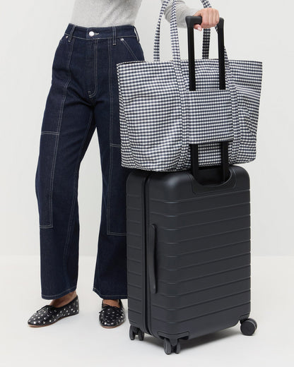 Loeffler Randall Latest | Dina Black/White Gingham Travel Tote