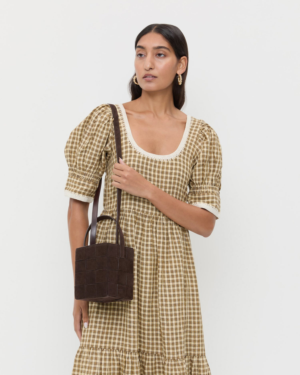 Loeffler Randall Popular | Laith Brown Suede Bucket Bag