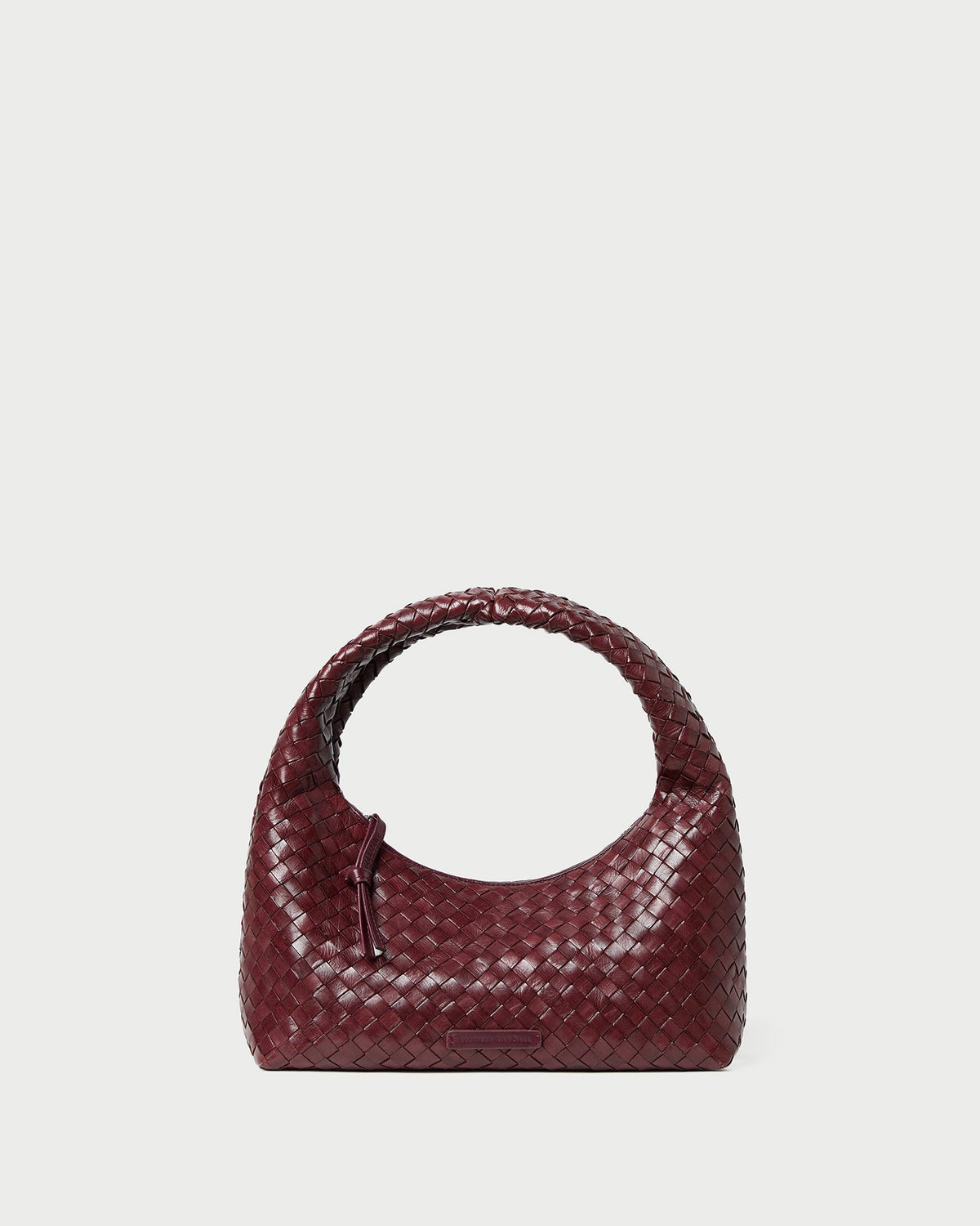 Loeffler Randall Sale | Mercer Maroon Woven Shoulder Bag