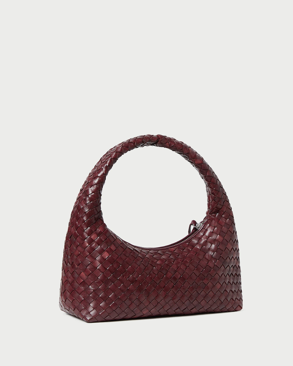 Loeffler Randall Sale | Mercer Maroon Woven Shoulder Bag