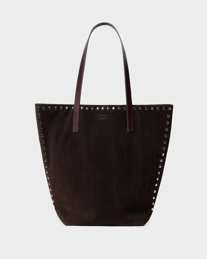 Loeffler Randall Sale | Walker Brown/Silver Suede Tote