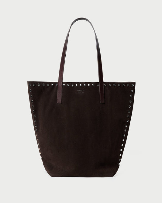 Loeffler Randall Sale | Walker Brown/Silver Suede Tote
