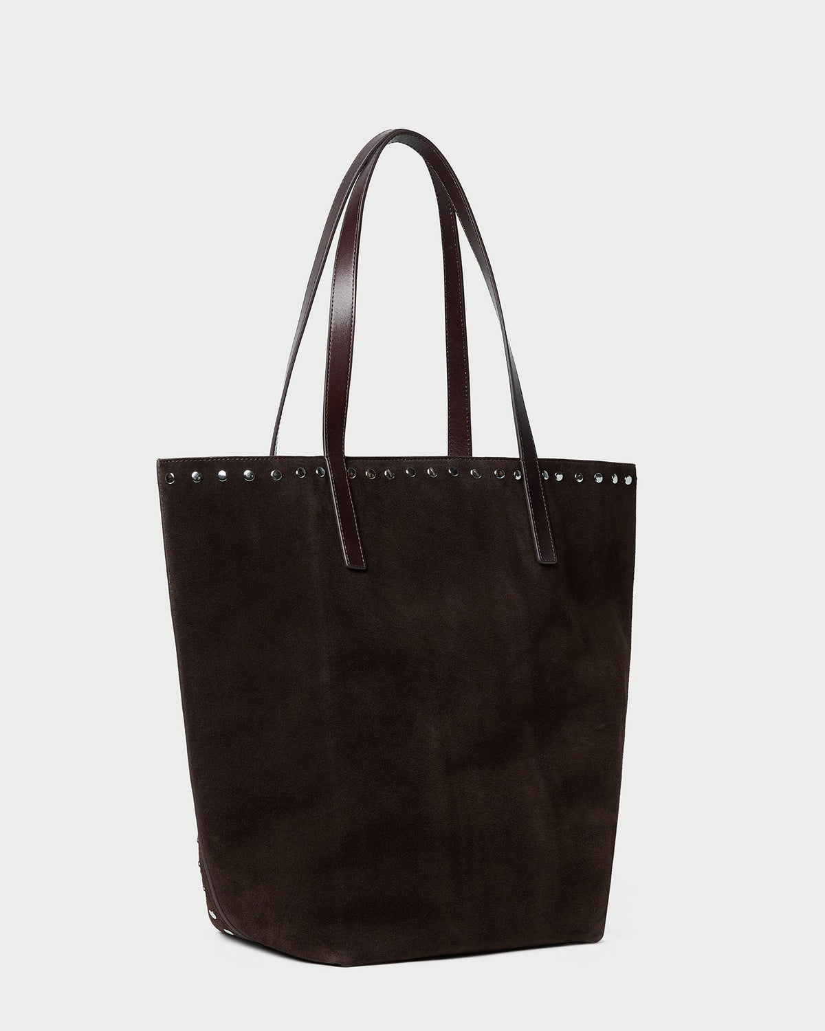 Loeffler Randall Sale | Walker Brown/Silver Suede Tote