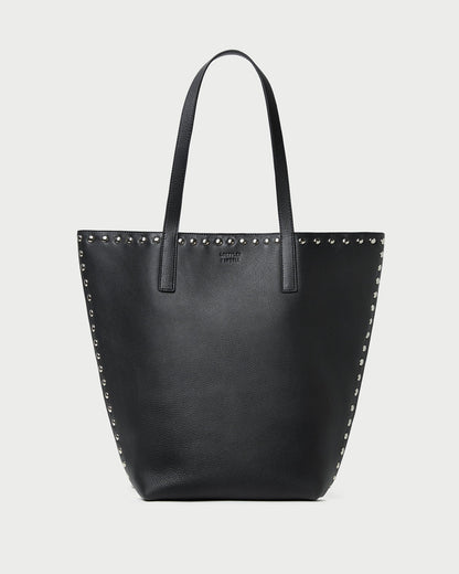Loeffler Randall Trending | Walker Black/Silver Leather Tote