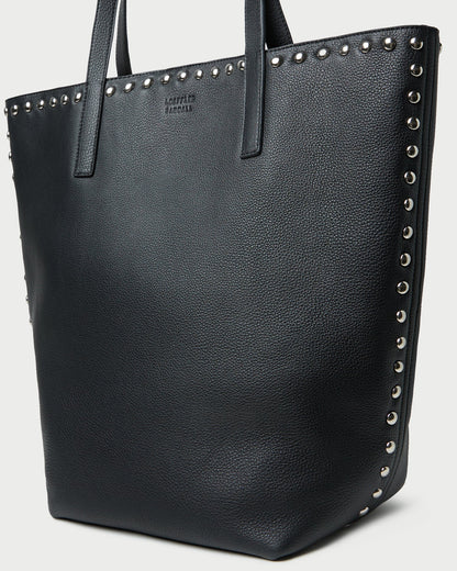 Loeffler Randall Trending | Walker Black/Silver Leather Tote