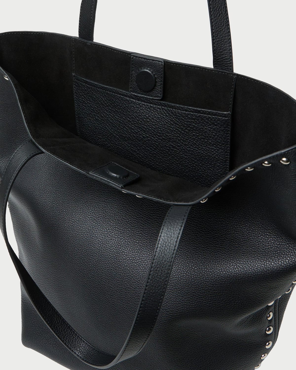 Loeffler Randall Trending | Walker Black/Silver Leather Tote