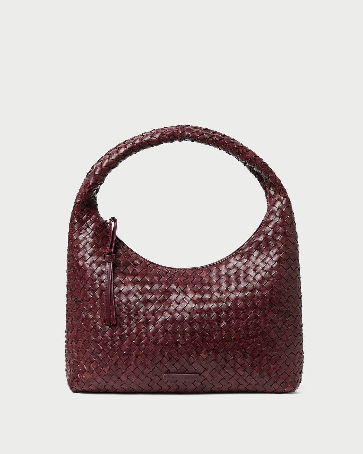 Loeffler Randall Hot Sale | Willow Maroon Woven Hobo Bag
