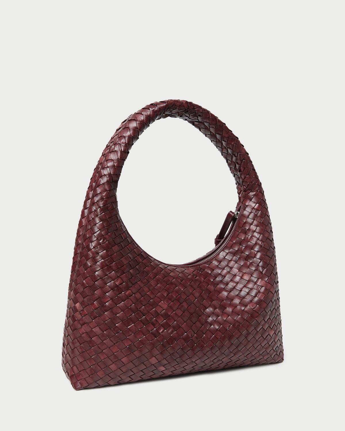 Loeffler Randall Hot Sale | Willow Maroon Woven Hobo Bag