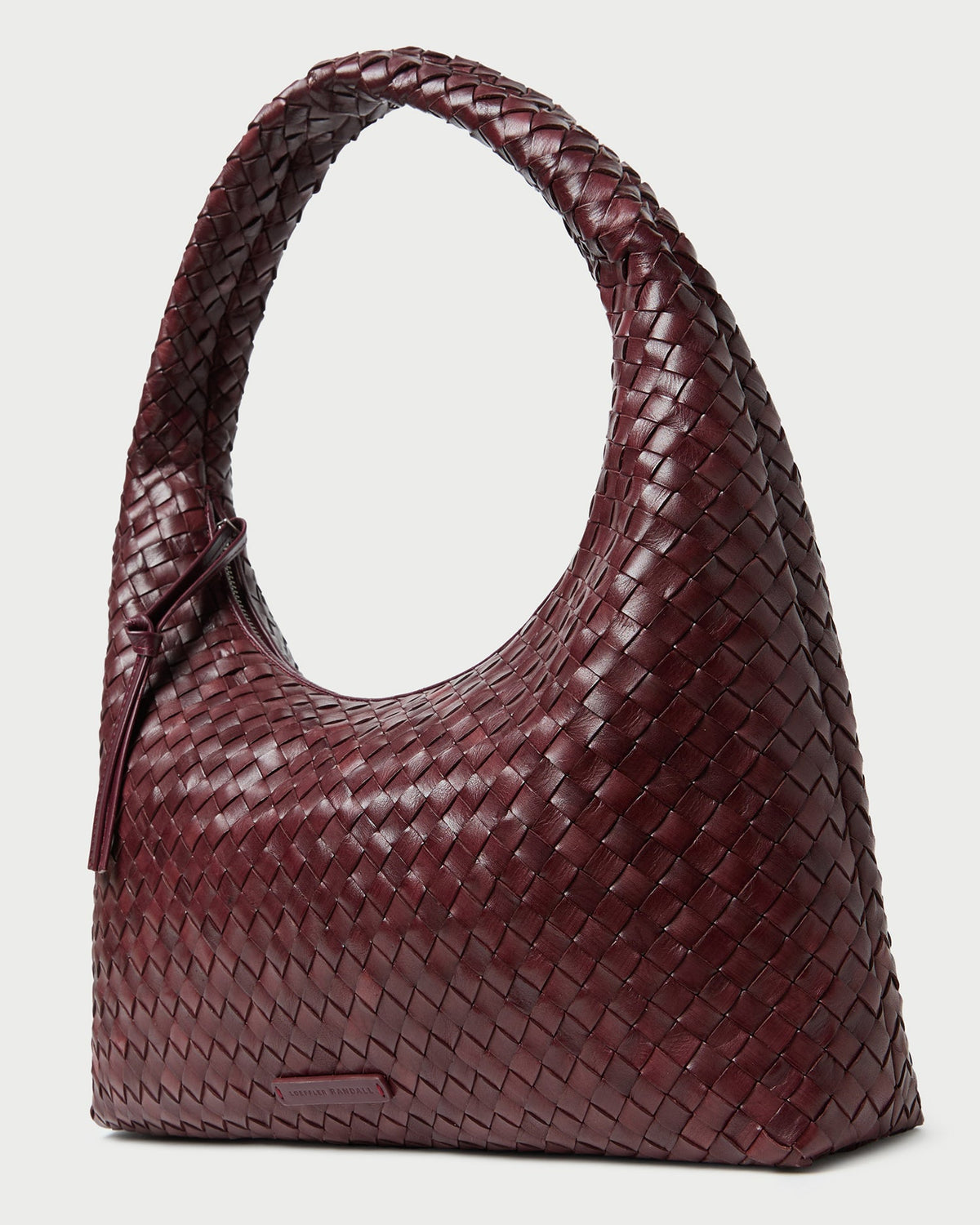 Loeffler Randall Hot Sale | Willow Maroon Woven Hobo Bag